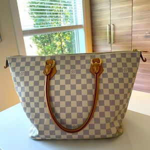 Louis Vuitton Damier Azur Canvas Saleya Pm Bag